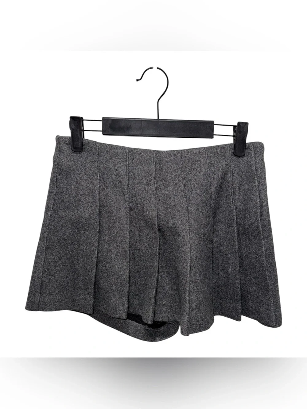 Elodie Nordstrom Charcoal Gray Pleated Mini Skort Small NWT Preppy Academia
